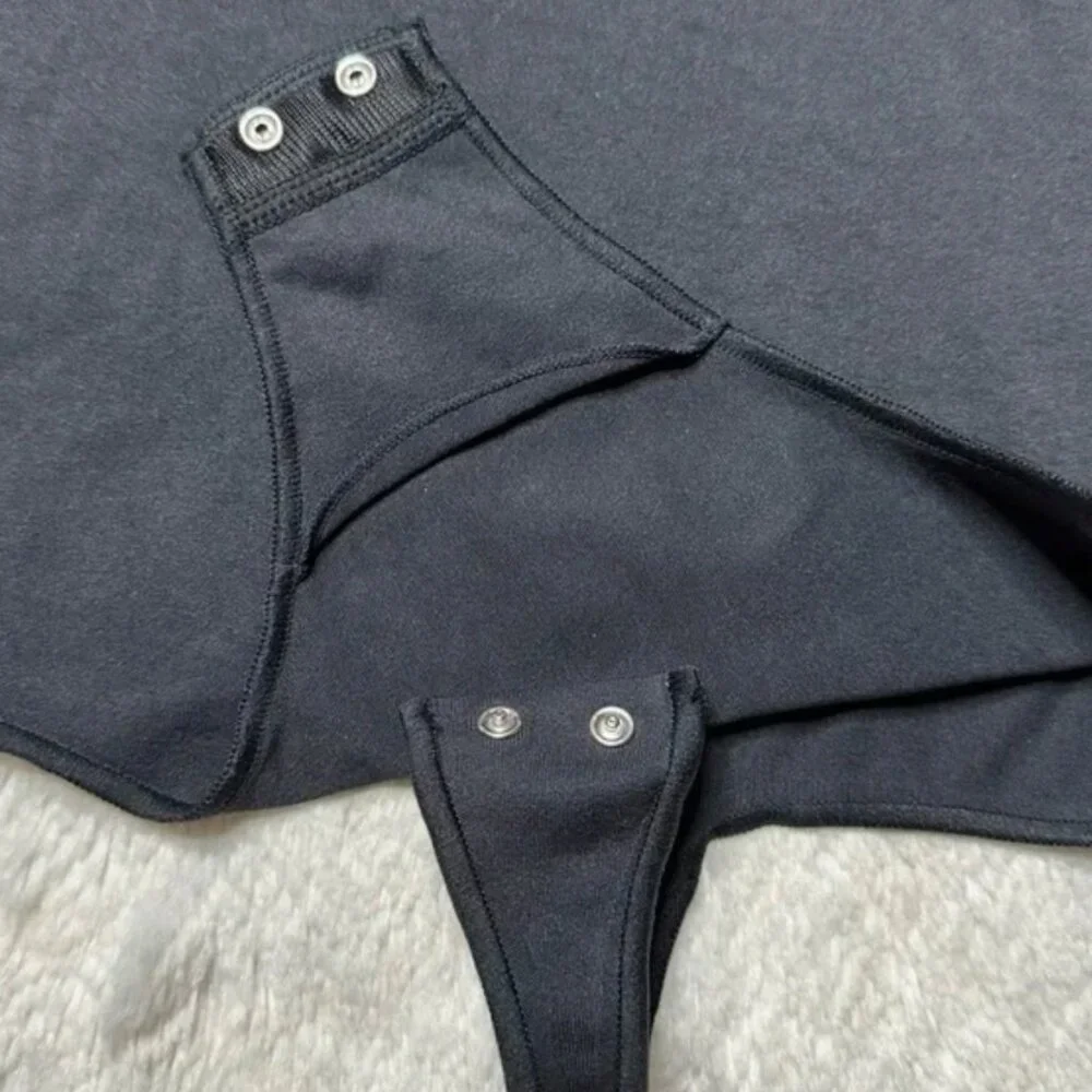 Skims Short Sleeve Seamless Essential Bodysuit‎ Onyx 4X/5X